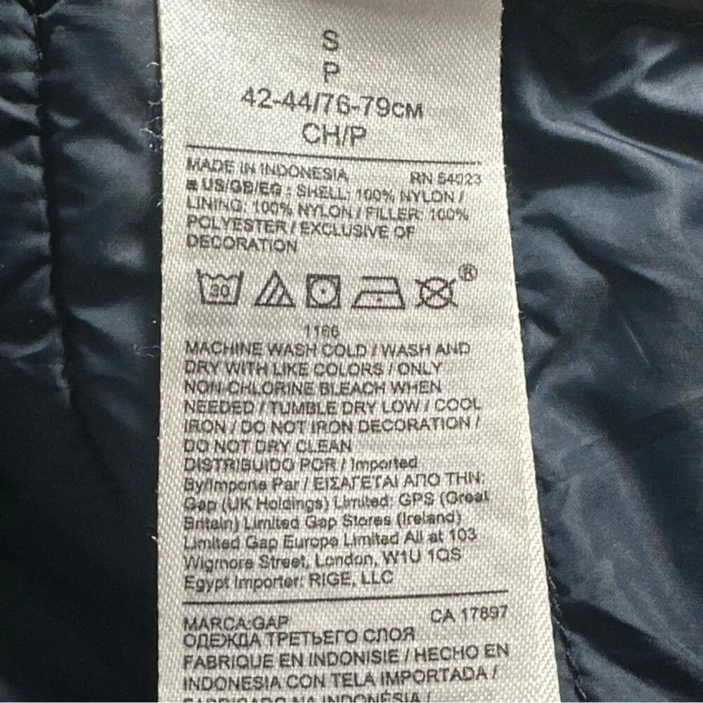 Gap Men's ColdControl Lightweight Puffer Nylon Black Grass Size Small Gorpcore - Picture 5 of 7